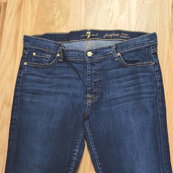 7 for all mankind women's Josefina women's skinny boyfriend jeans - Picture 4 of 9